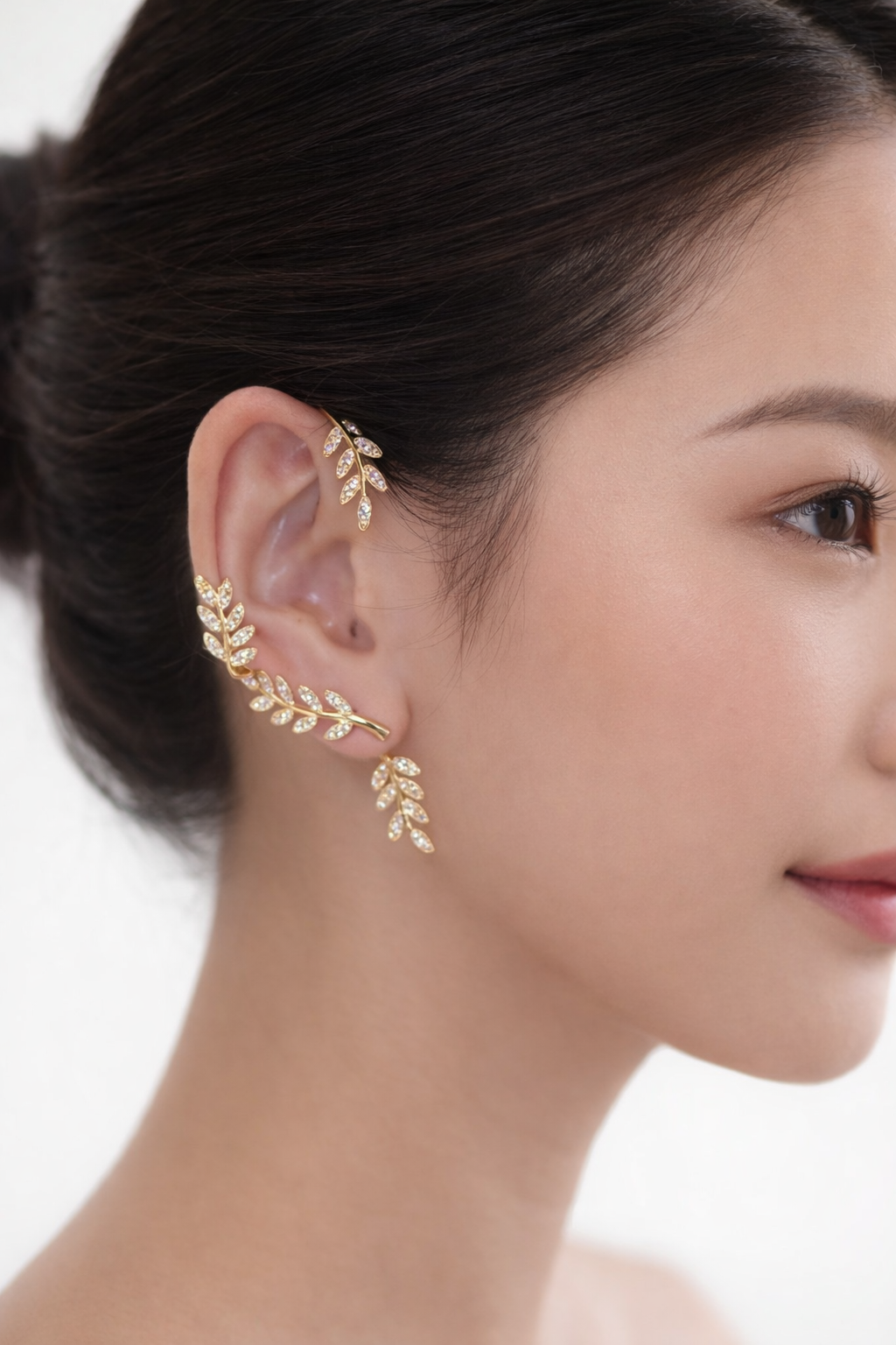Ourums Gold Leaf Ear Cuff Set