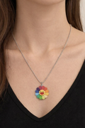 Ourums Colorful Flower Necklace
