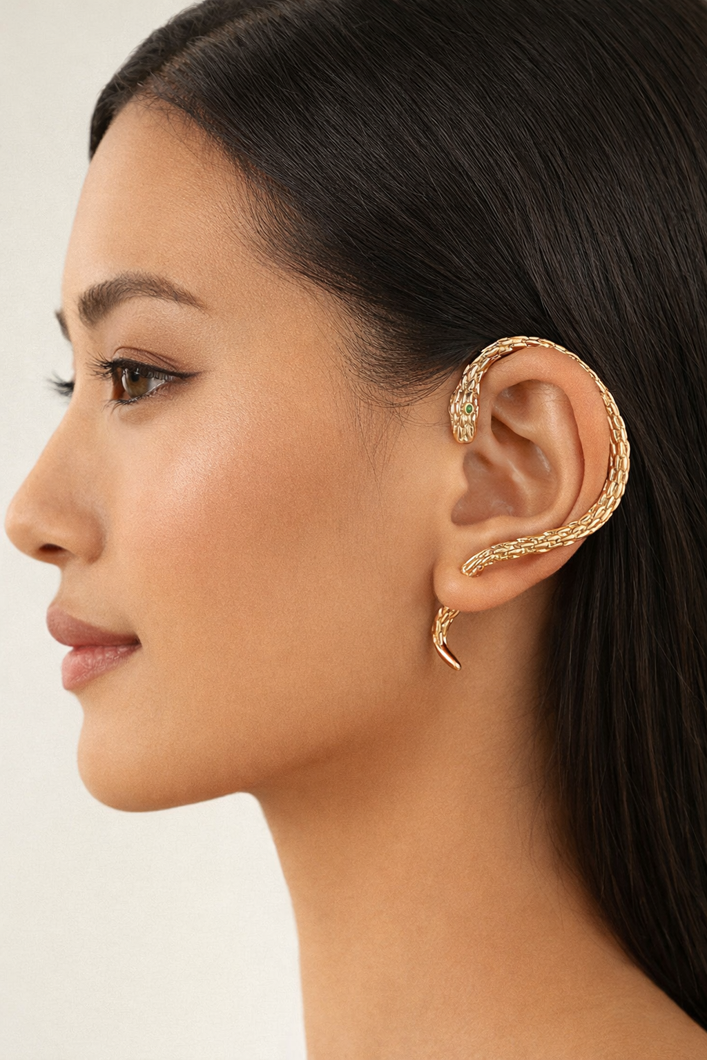 Ourums Gold Snake Ear Cuff