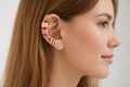 Ourums 5 Piece Gold Ear Cuff Set