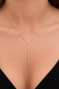 Ourums Long Pin drop Necklace