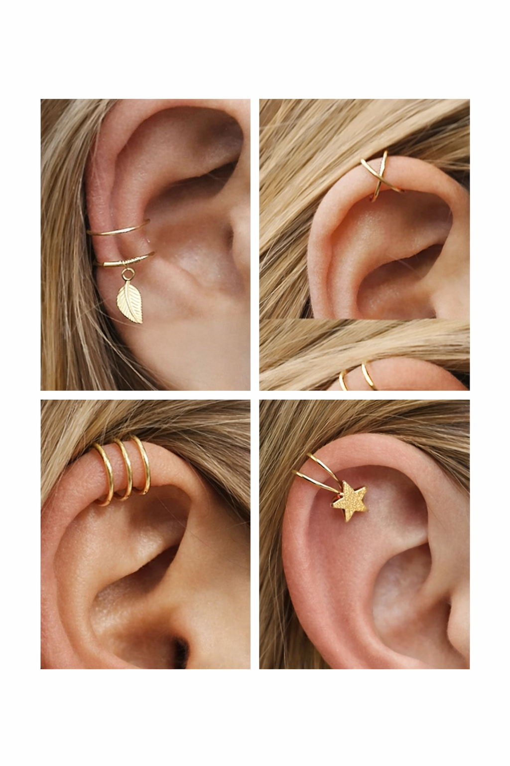 Ourums 5 Piece Ear Cuff Set 