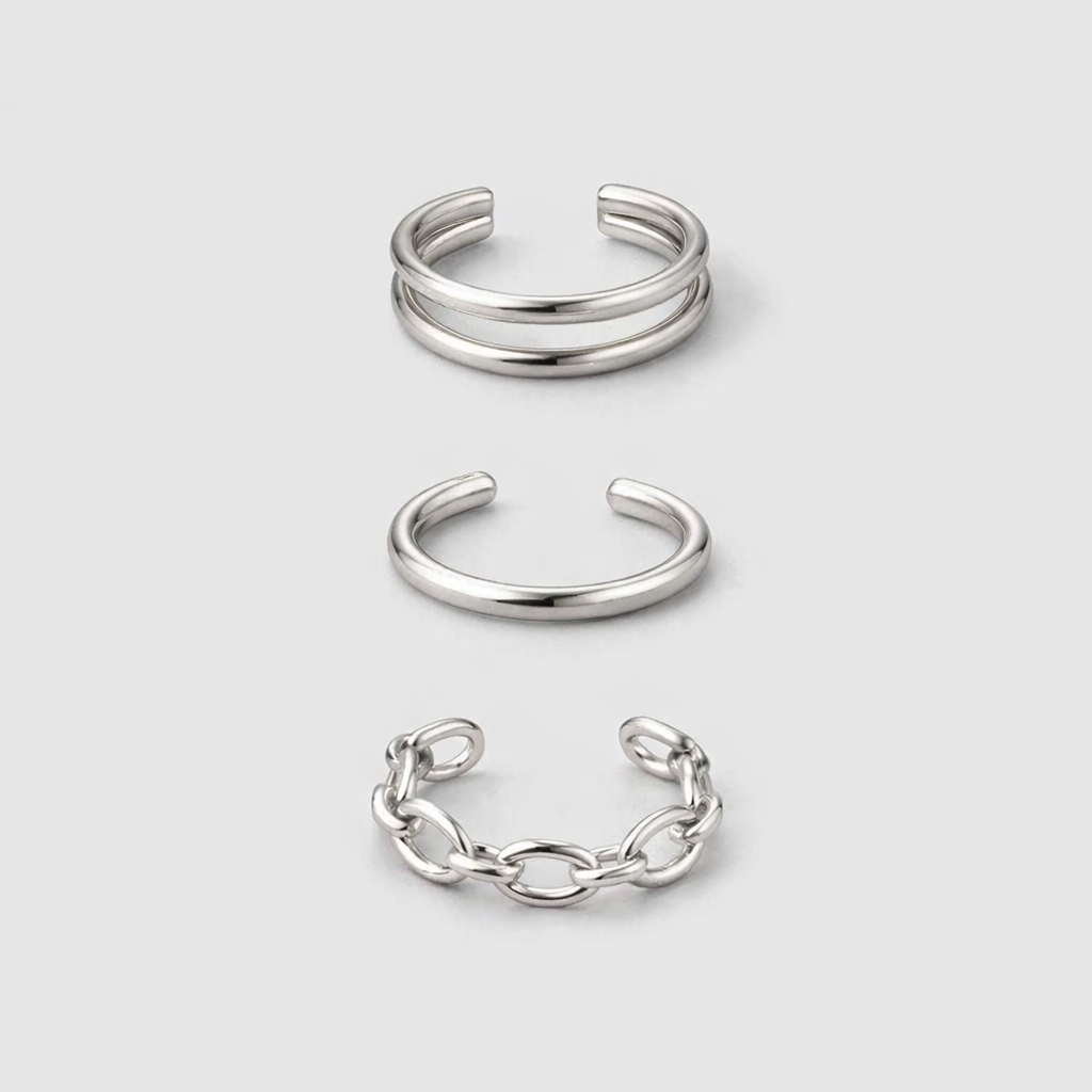 Ourums Silver Ear Cuff