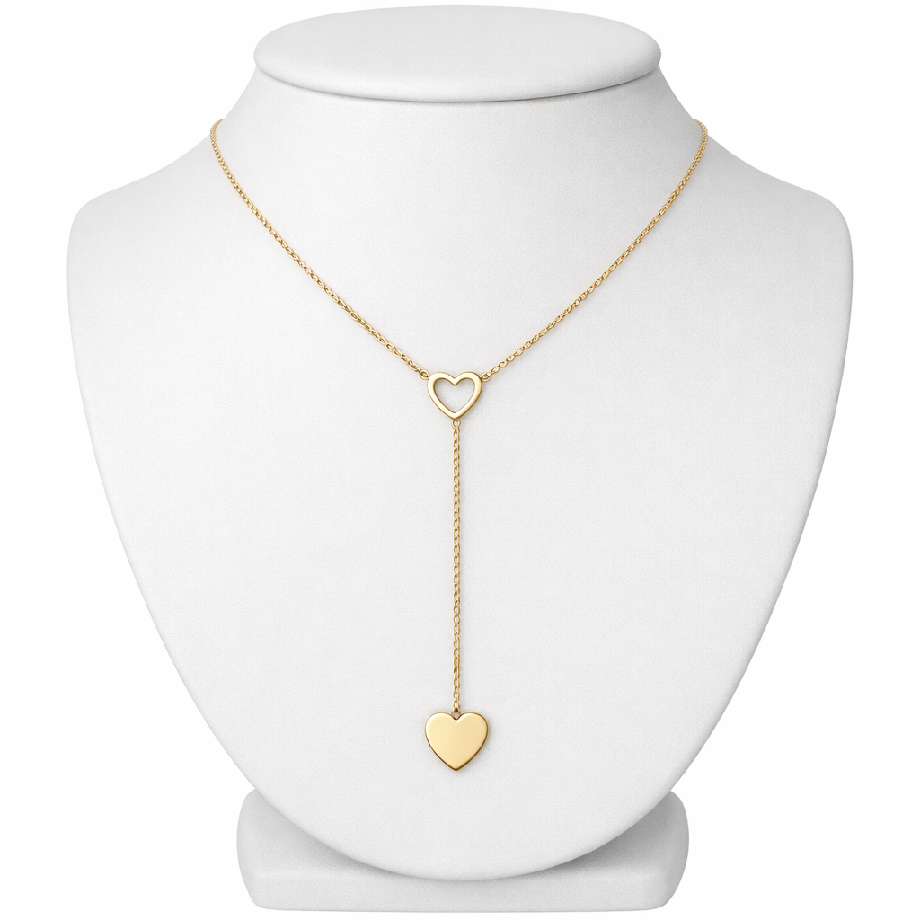 Ourums Heart Drop Necklace