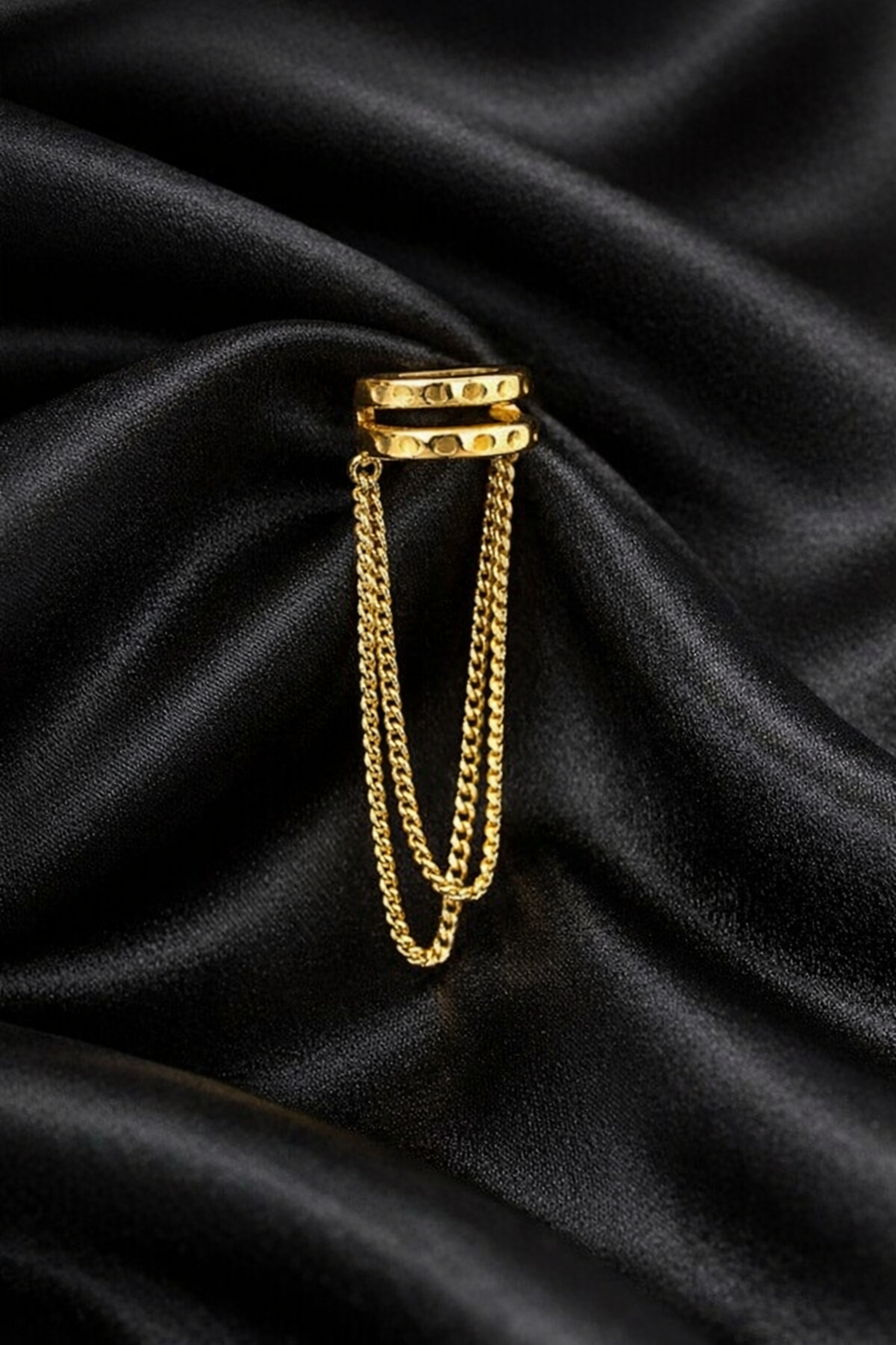 Ourums Layered Ear Cuff with Chain