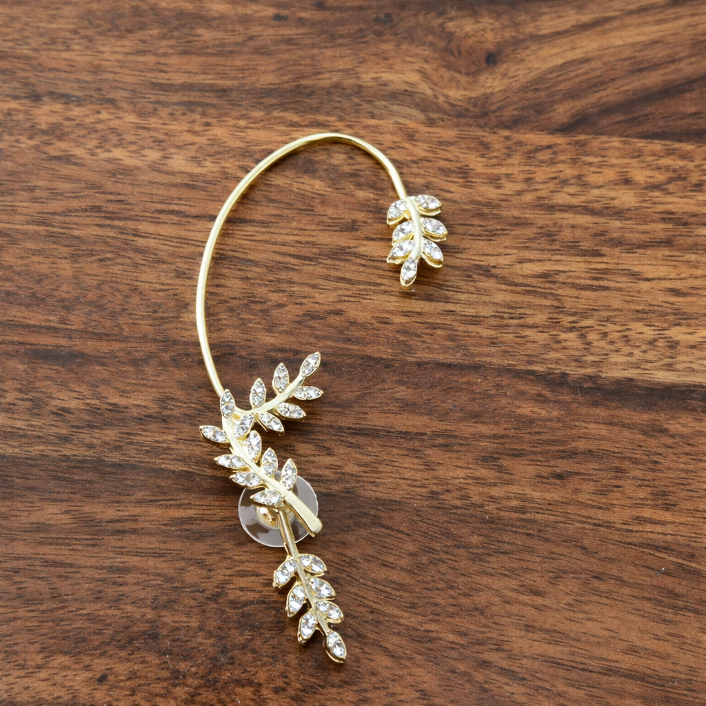 Ourums Gold Leaf Ear Cuff Set