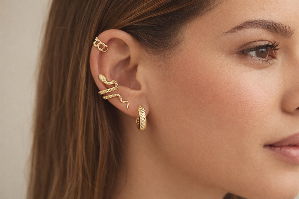 Ourums Snake Ear Cuff Set