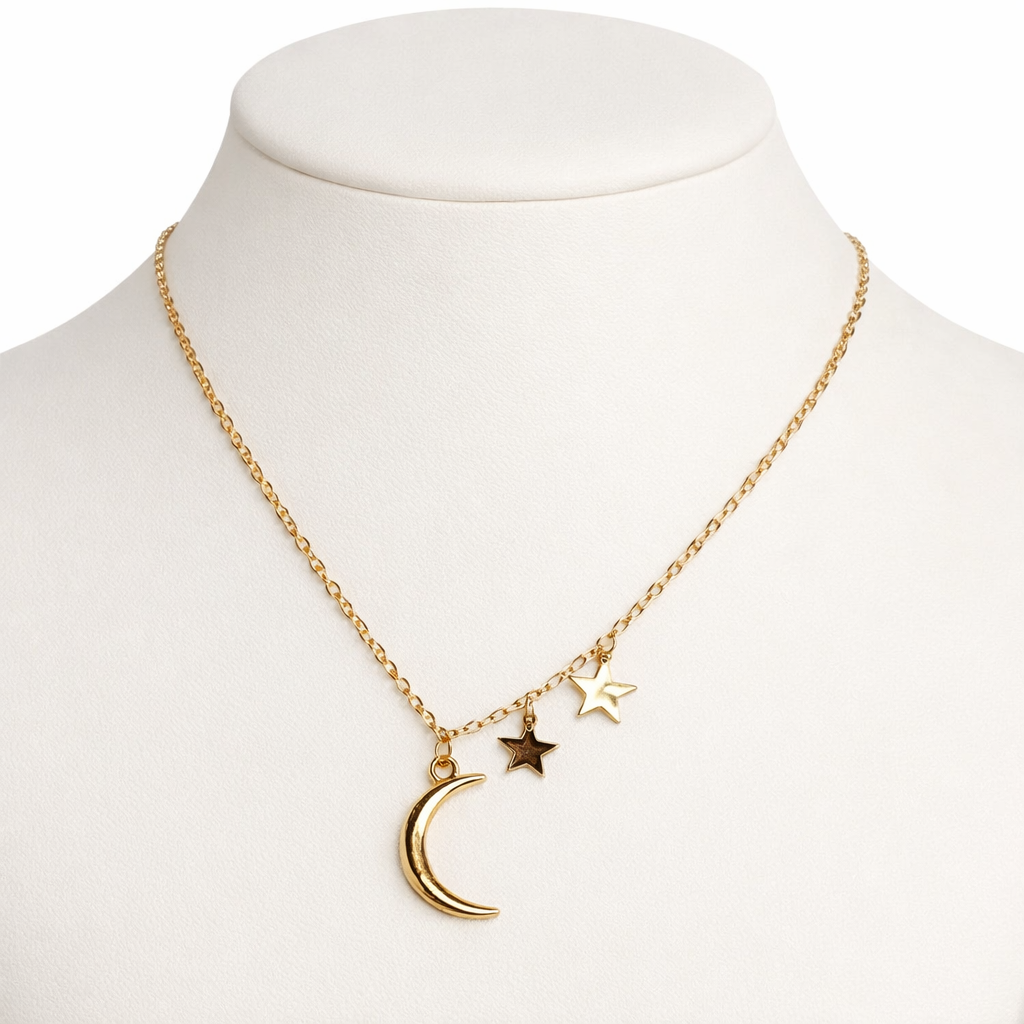 Ourums Moon Stars Necklace