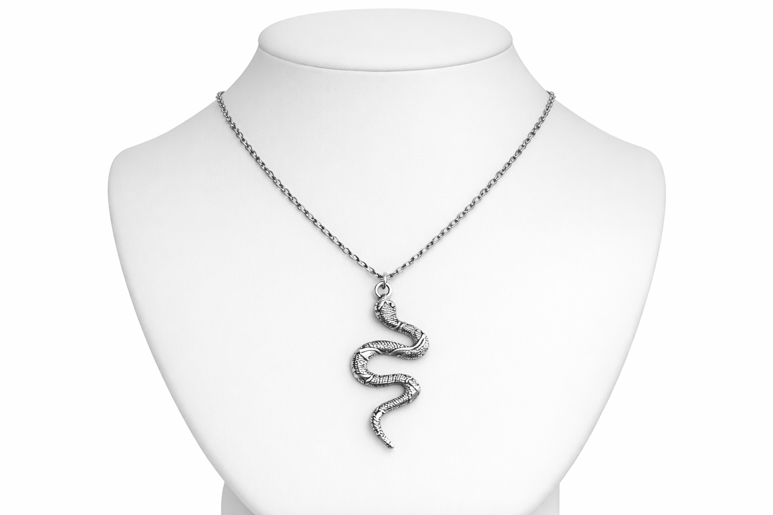 Ourums Snake Pendant Necklace 