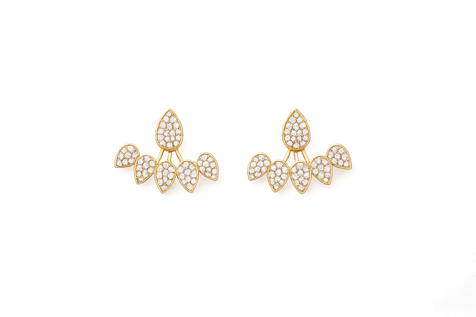 Ourums Teardrop Stud with Bow Ear Jacket