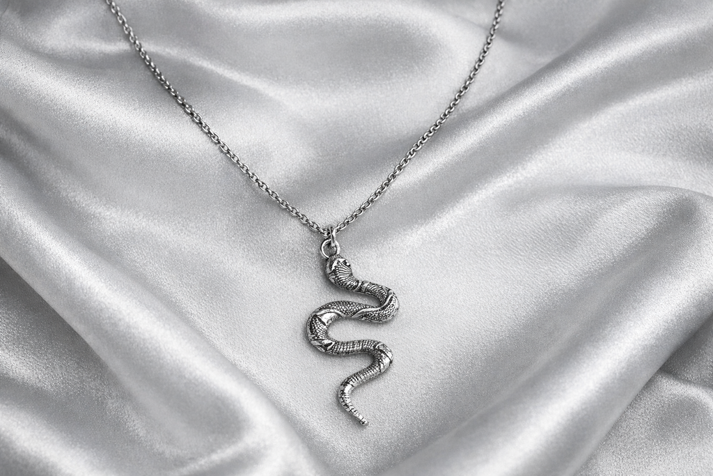 Ourums Snake Pendant Necklace 