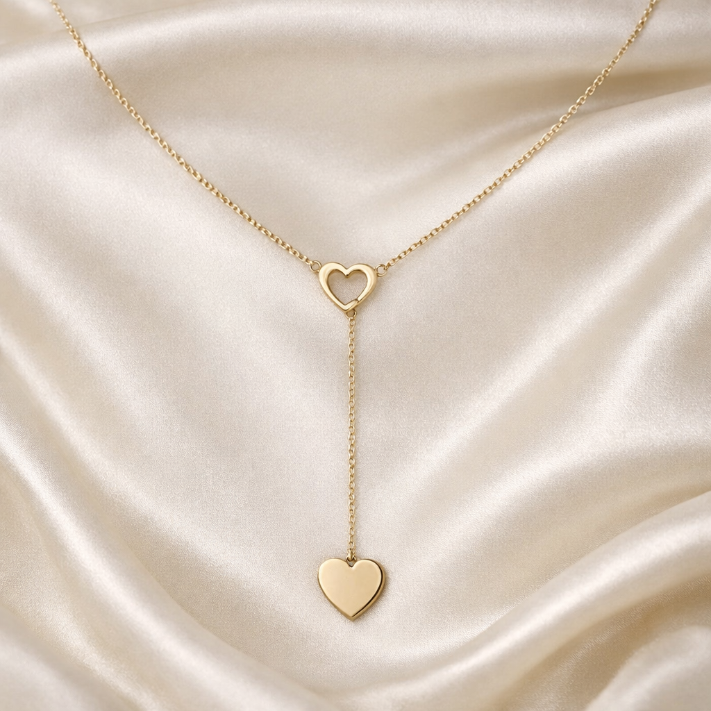 Ourums Heart Drop Necklace