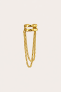 Ourums Layered Ear Cuff with Chain