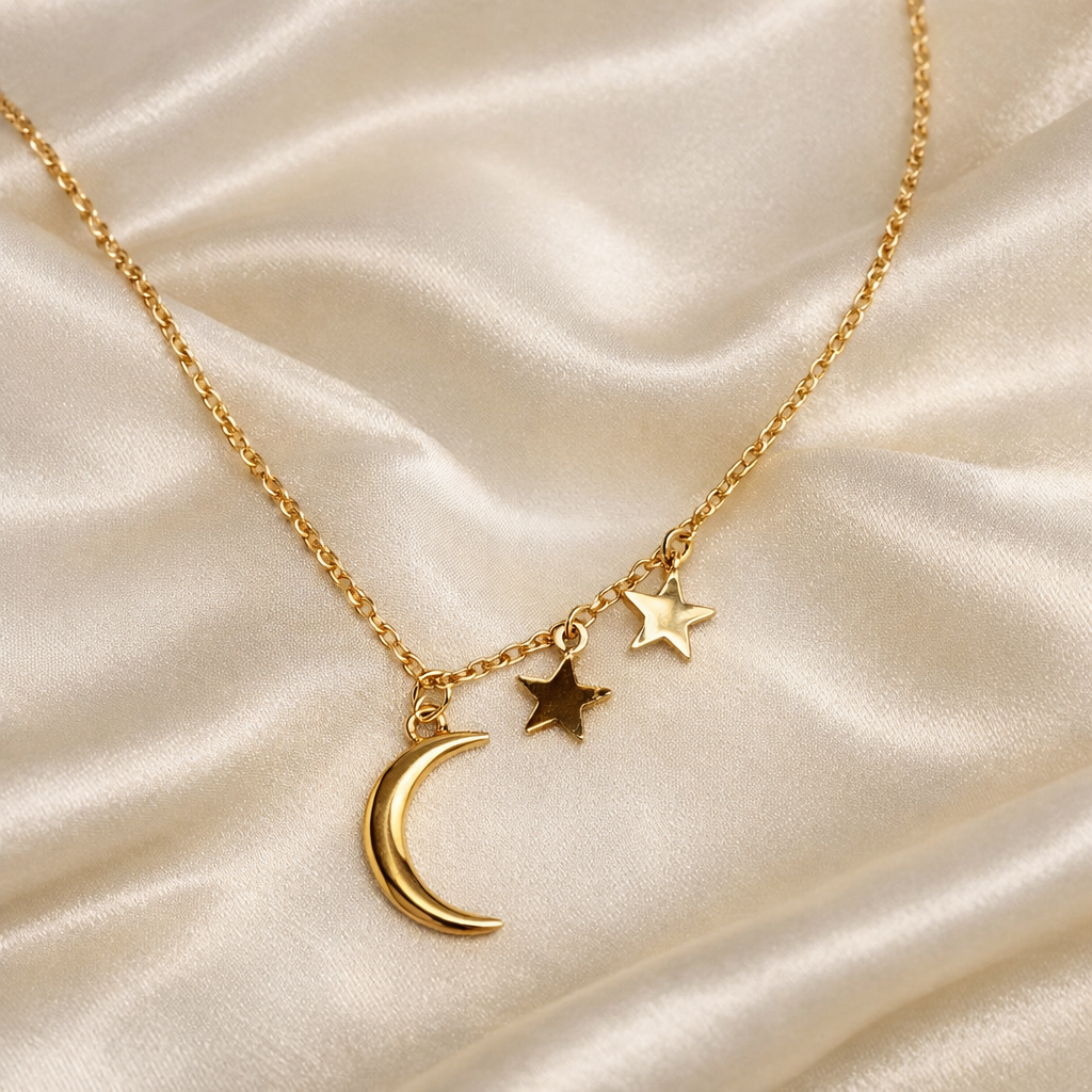 Ourums Moon Stars Necklace