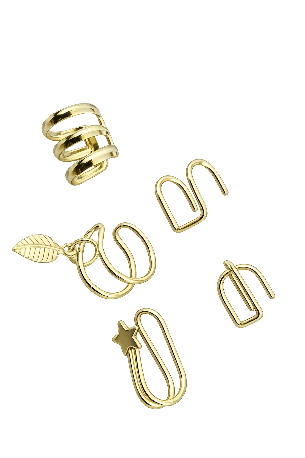 Ourums 5 Piece Ear Cuff Set 