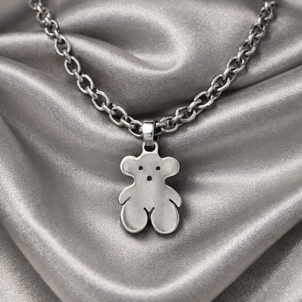 Ourums Silver Bear Necklace
