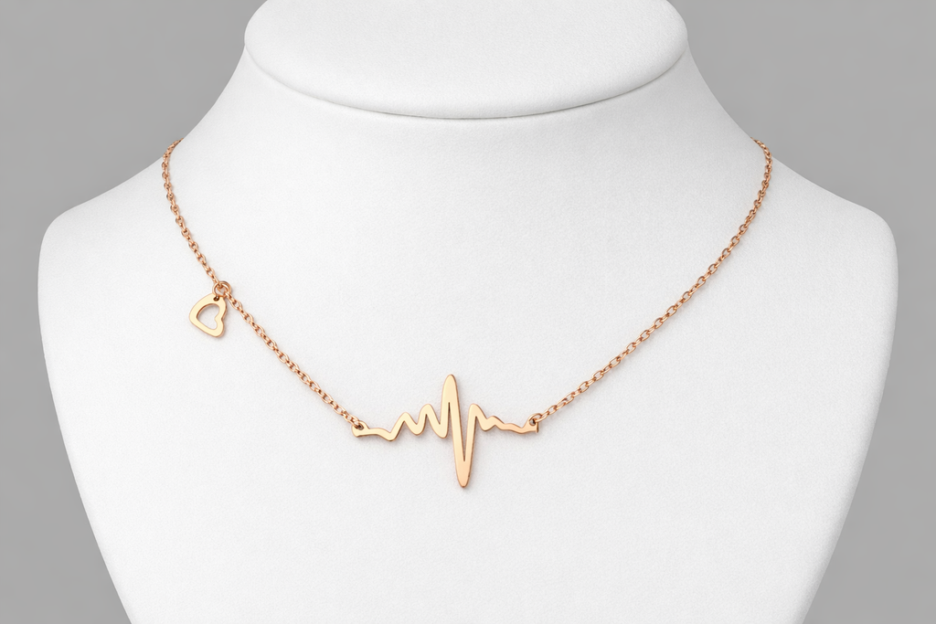 Ourums Gold Heartbeat Necklace