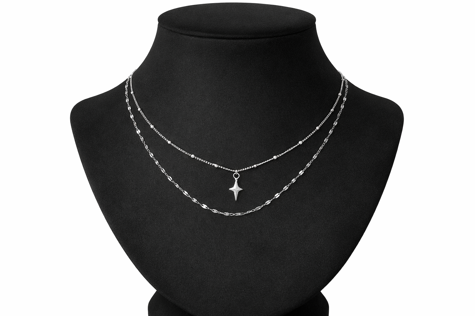 Ourums Layered Star Necklace
