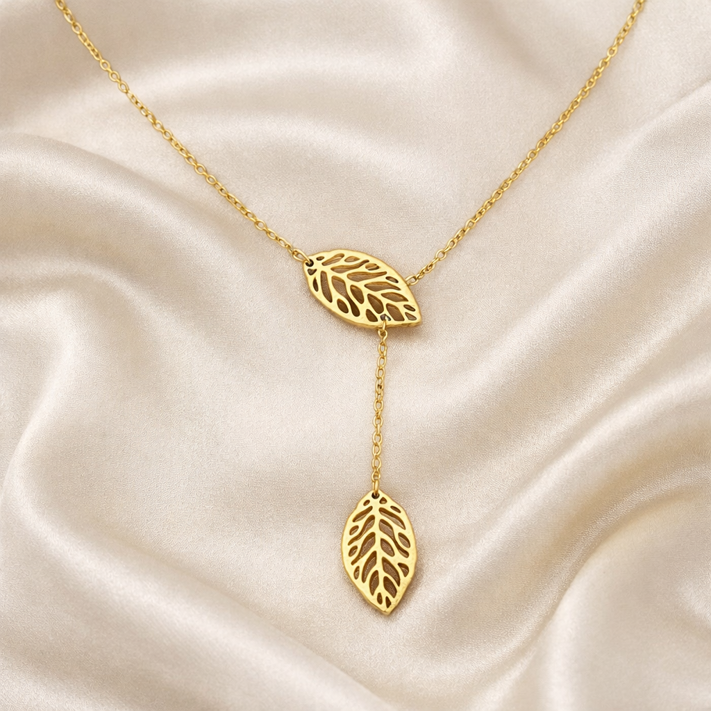 Ourums Gold Leaf Necklace