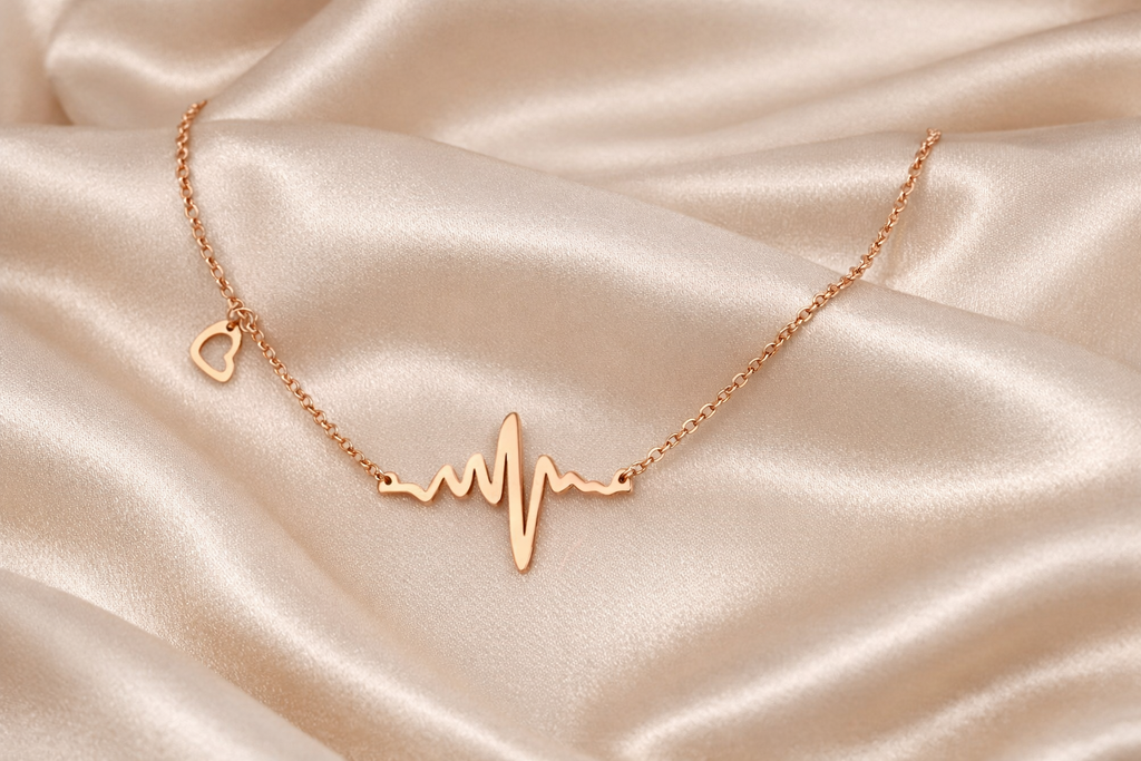 Ourums Gold Heartbeat Necklace