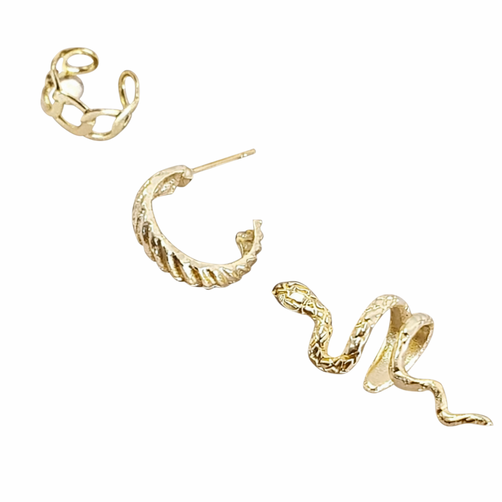 Ourums Snake Ear Cuff Set