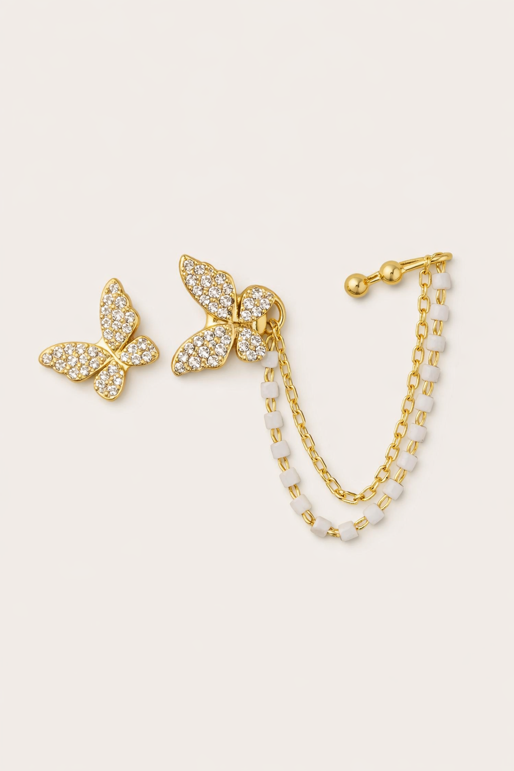 Ourums Gold Butterfly Ear Cuff 