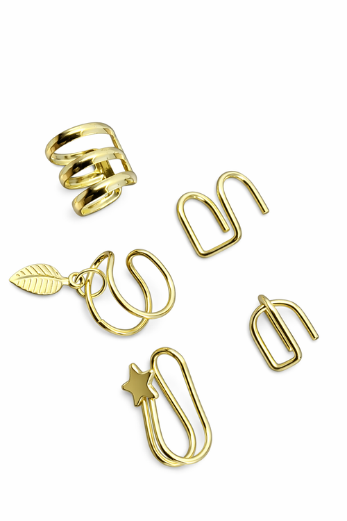 Ourums 5 Piece Ear Cuff Set 