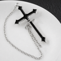 Ourums Cross Ear Cuff with Chain