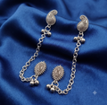 Ourums Boho Oxidised Paisley Chain Ear Cuff