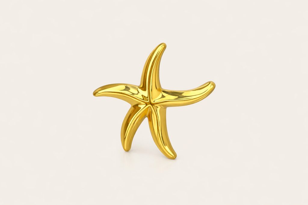 Ourums Starfish Gold Plated Earrings