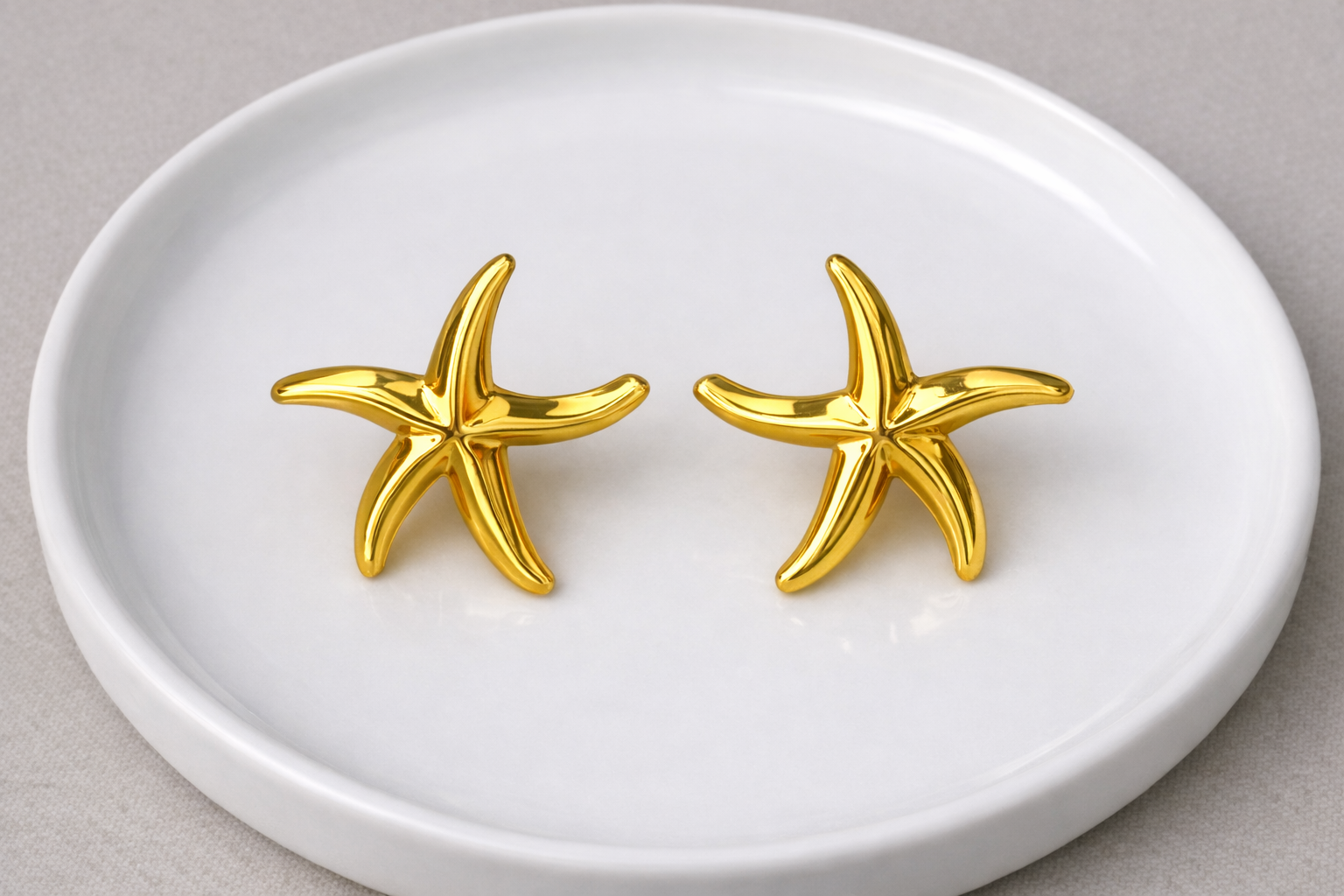 Ourums Starfish Gold Plated Earrings