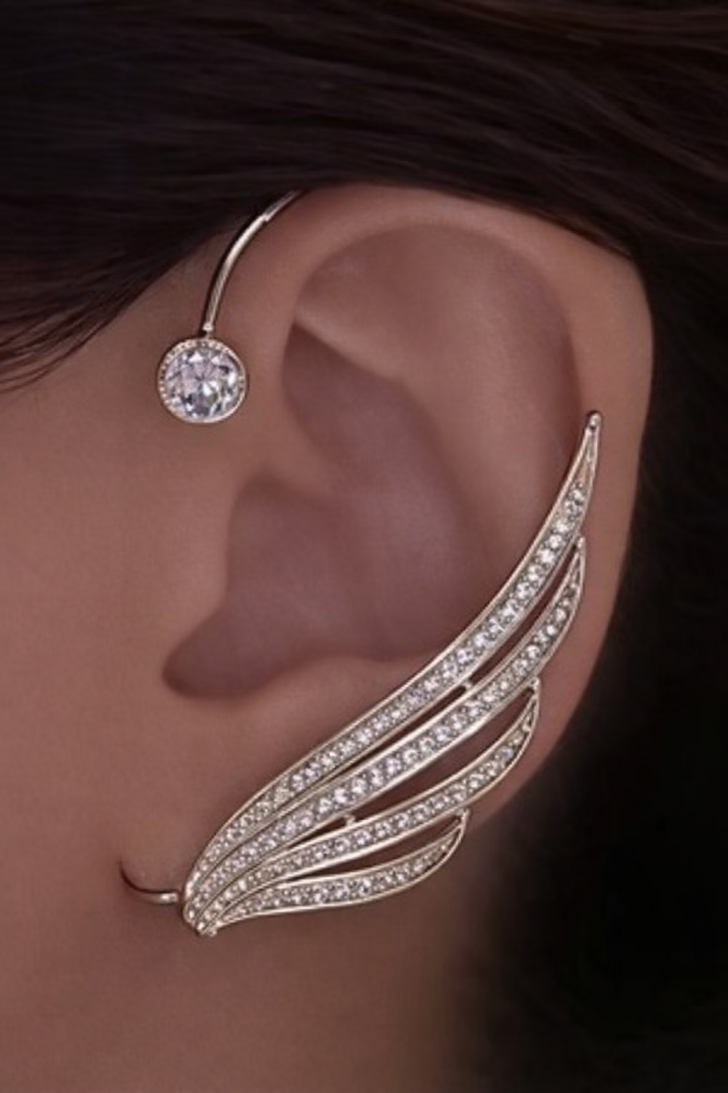 Ourums Angel Wing Ear Cuff